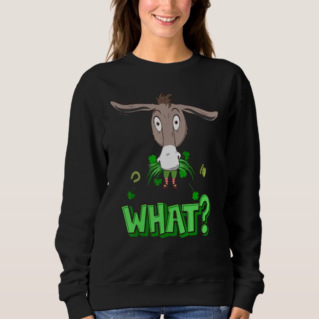 Camiseta Donkey comeu Leprechaun irlandês Rua D de Patrick (Frente)