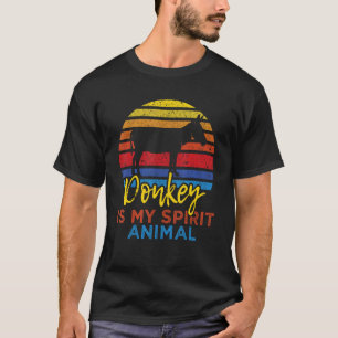 Camiseta Donkey É O Meu Animal Espirituoso - Mule Zookeeper