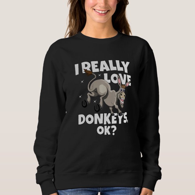 Camiseta Donkey Farmer Donkey Mule Eu Amo Muito Donkeys O (Frente)
