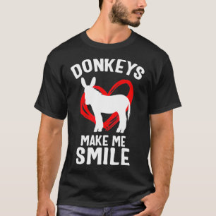 Camiseta Donkey faz-me sorrir de roupa de Amante de os anim