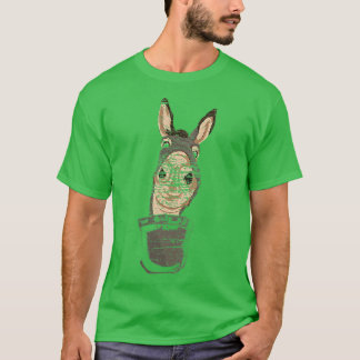 Camiseta Donkey Lover Fazenda Animal Farmer Cute Pocket Don