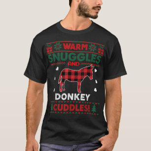 Camiseta Donkey Lover Natal Xmas Donkey Natal Feio