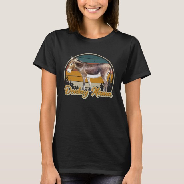 Camiseta DONKEY MAMA   Retro Look Donkey (Frente)