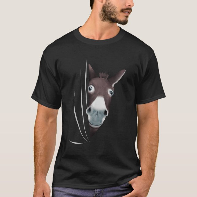 Camiseta Donkey Olhando De Roupas De Dentro Don (Frente)
