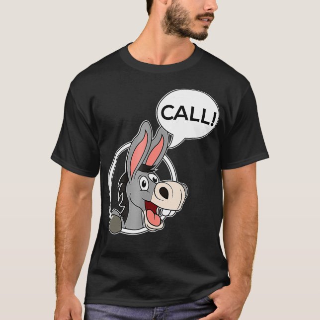 Camiseta Donkey Poker Player Call  Gambling Gambler Tee  (Frente)