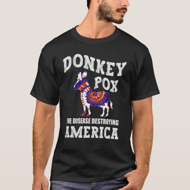 Camiseta Donkey Pox A Doença Destruindo A América Donkey (Frente)
