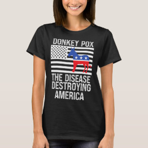 Camiseta Donkey Pox A Doença Destruindo A América Donkeyp