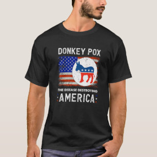 Camiseta Donkey Pox A Doença Destruindo a América Donkeypo