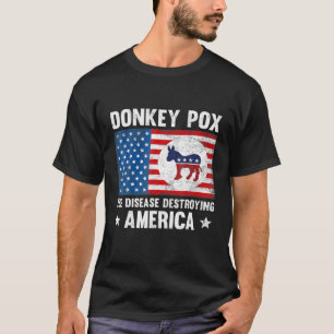 Camiseta Donkey Pox A Doença Destruindo A América Engraçado
