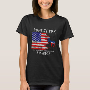 Camiseta Donkey Pox A Doença Destruindo A Frente Americana