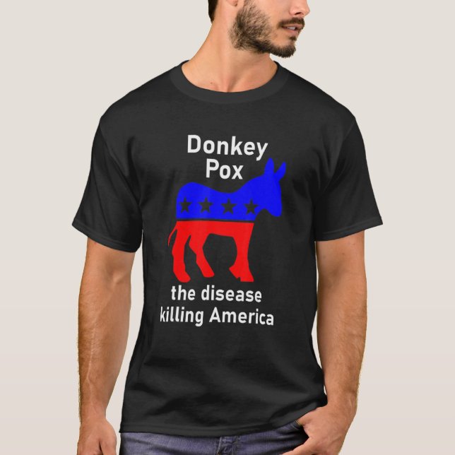 Camiseta Donkey Pox Donkey Sátira Política (Frente)