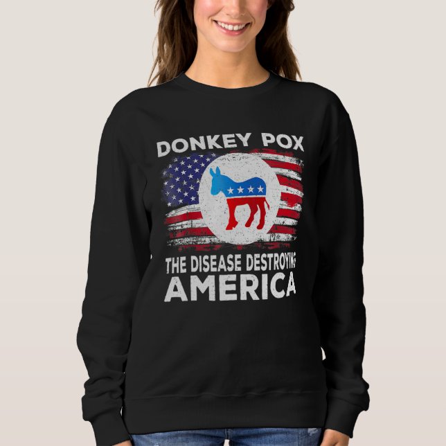 Camiseta Donkey Pox The Disease Destroying America Donkeypo (Frente)