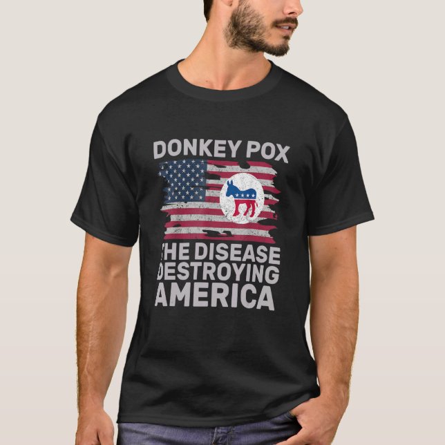 Camiseta Donkey Pox Wonky Donkey Pox The Disease Destroying (Frente)
