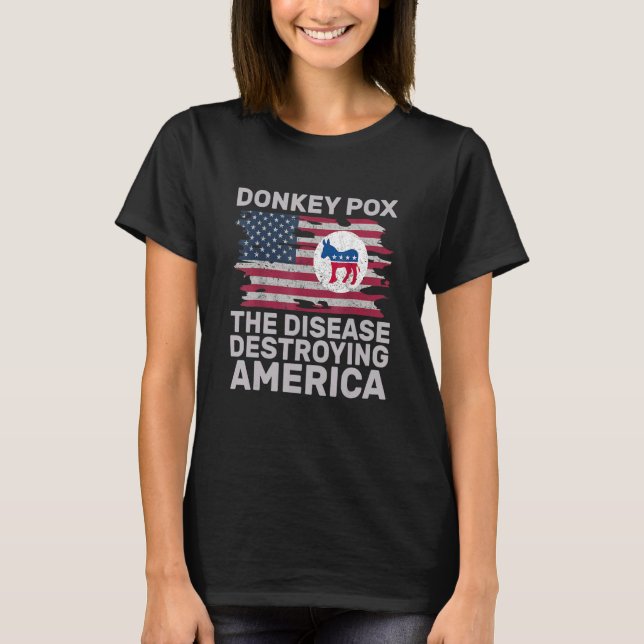 Camiseta Donkey Pox Wonky Donkey Pox The Disease Destroying (Frente)
