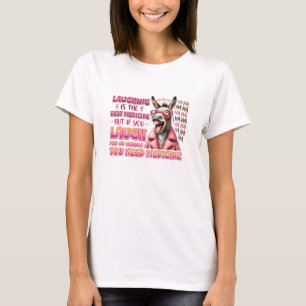 Camiseta Donkey Rindo É O Melhor Medicamento