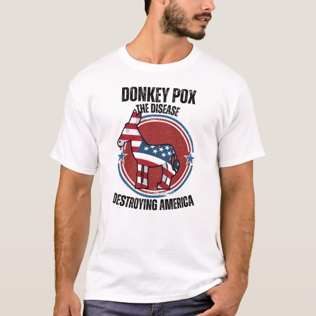 Camiseta Donkey varre a doença destruindo o diafragma ameri (Frente)