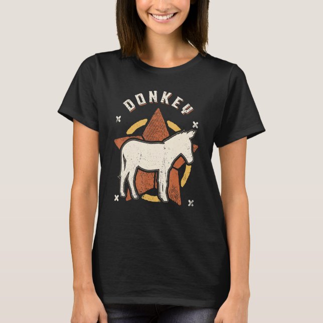 Camiseta Donkey Vintage Retro Classic Animal (Frente)