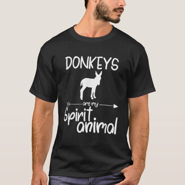 Camiseta Donkeys É O Meu Presente Para Homens Mulheres Ja (Frente)