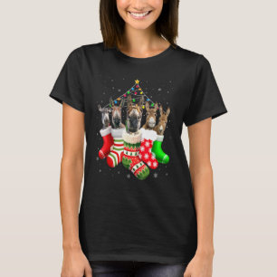 Camiseta Donkeys Em Meias De Natal Pajama Para Donke