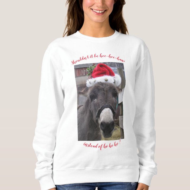 Camiseta "Donkeys Faz Excelente Santas!" (Frente)