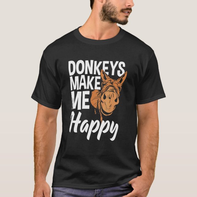 Camiseta Donkeys Me Faz Feliz Donkey (Frente)