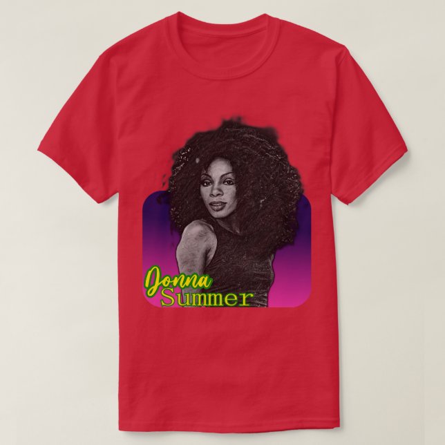 Camiseta Donna Summer Retro Style Fan Art (Frente do Design)