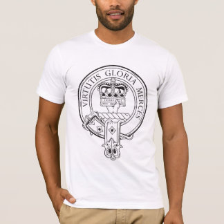 Camiseta Donnachaidh Crest in Black and White Tshirt