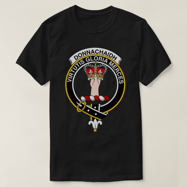 Camiseta Donnachaidh Crest Tartan Clan Scottish Clan (Frente do Design)