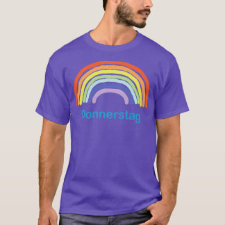 Camiseta Donnerstag Quinta-feira Arco-Íris