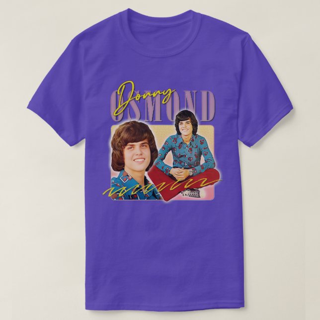 Camiseta Donny Osmond Retro 70s Design de ventilador estéti (Frente do Design)