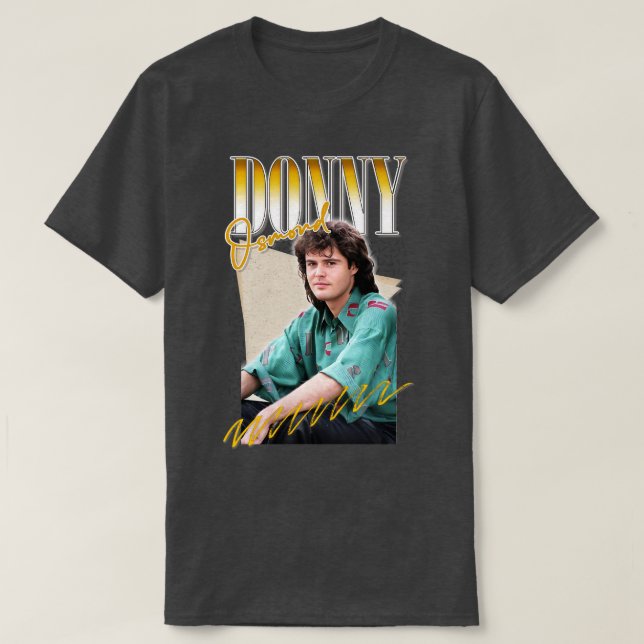 Camiseta Donny Osmond Retro Aestético Fan Design (Frente do Design)