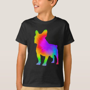 Camiseta Dono Amante de Cachorro Divertido Tie Dye Frenchie