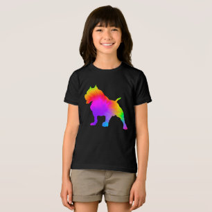 Camiseta Dono Amante de Cachorro Divertido Tie Dye Pitbull
