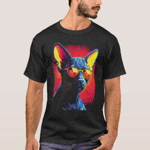 Camiseta Dono Amante de Gato Sphynx Retro Vintage Sphynx Ca
