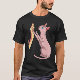 Camiseta Dono Criador de Gato Sphynx Sem Pelo Animal de Est