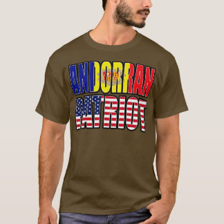 Camiseta Dono da Bandeira do Orgulho Patriótico Andorrano A