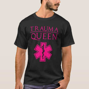 Camiseta Dono Da Rainha De Trauma Engraçada Para Mulheres
