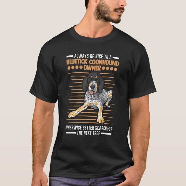Camiseta Dono de Bluetick Coonhound (Frente)