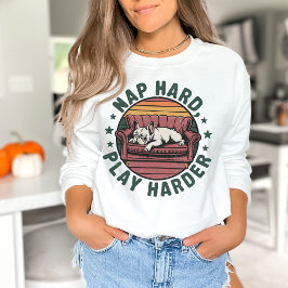 Camiseta Dono de Bulldog Francês Retrô Divertido
