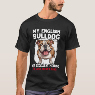 Camiseta Dono de Bulldog Inglês T Bulldog Caminhada Bulldog