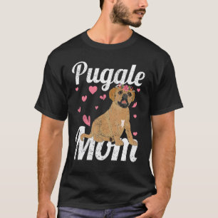 Camiseta Dono de Cachorro Animal Pet Puggle Mãe Dia das Mãe