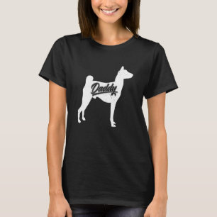 Camiseta Dono de Cachorro Basenji Masculino Papai Pais de B