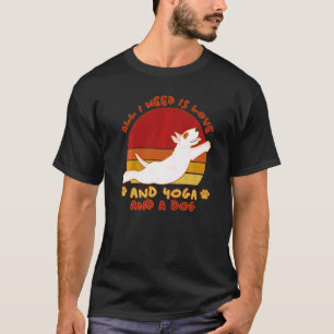 Camiseta Dono de Cachorro Bull Terrier Yoga Cachorro
