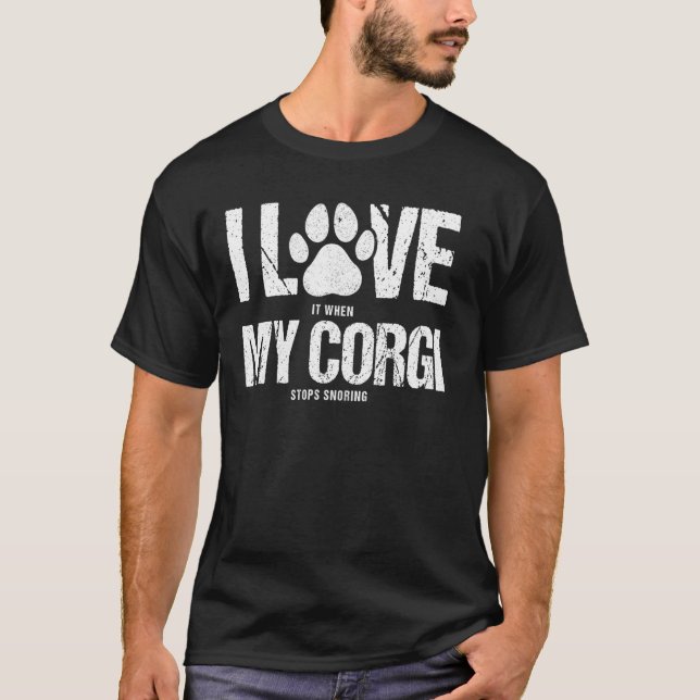 Camiseta Dono de Cachorro Corgi 1 (Frente)