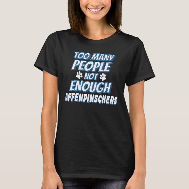 Camiseta Dono de Cachorro da Raça Affenpinscher Cachorro (Frente)