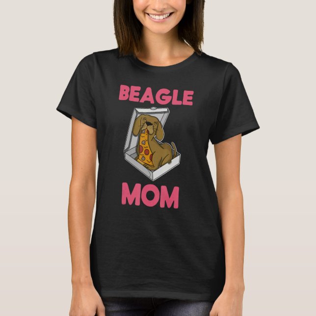 Camiseta Dono de cachorro da raça Beagle Pizza Passear Cach (Frente)