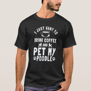 Camiseta Dono de cachorro de poodle engraçado criadores de 