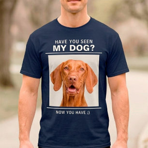 Camiseta Dono de Cachorro Engraçado Foto de Animal de Estim