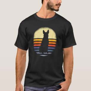 Camiseta Dono de Cachorro Heeler Vintage Engraçado Amante d