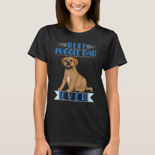 Camiseta Dono de Cachorro Macho Melhor Pai Puggle Já Dia do